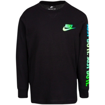 Textil Rapaz T-shirt mangas compridas Nike prm 86I027 Preto