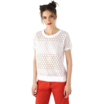 Textil Mulher T-Shirt mangas curtas Candeeiros de teto 00485J6 Branco