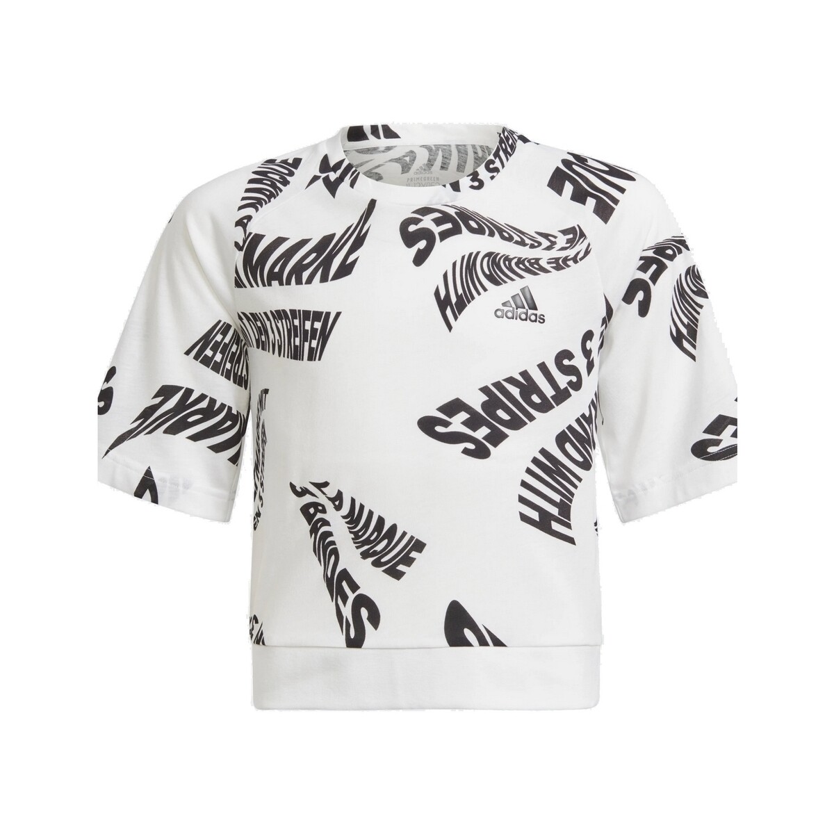 Textil Rapariga T-Shirt mangas curtas adidas Originals H26611 Branco