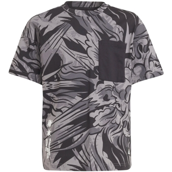 Textil Rapaz T-Shirt mangas curtas floral adidas Originals GT0357 Cinza