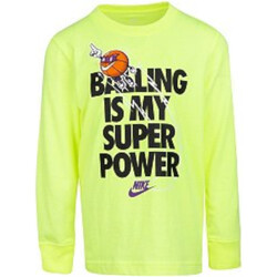 Textil Rapaz T-shirt mangas compridas Nike bright 86I028 Amarelo