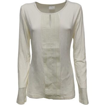 Textil Mulher T-shirt mangas compridas Roupa de mulher a menos de 60e 00484B6 Branco