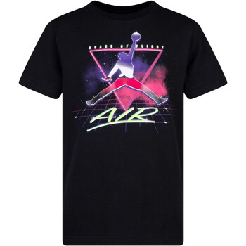 Textil Rapaz T-Shirt mangas curtas Nike 95A219 Preto