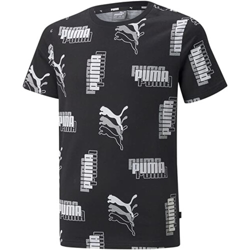 Textil Rapaz T-Shirt mangas curtas Puma 847303 Preto
