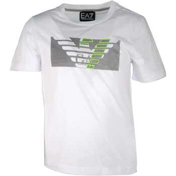 Textil Rapaz T-Shirt mangas curtas Fendi Kids logo tape track jacket 3LBT60-BJ02Z Branco