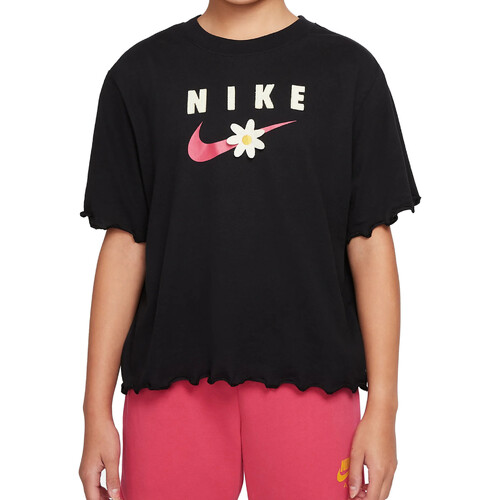 Textil Rapariga T-Shirt mangas curtas Nike Dri-FIT DO1351 Preto