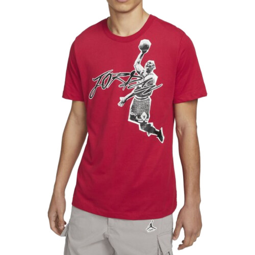Textil Homem T-Shirt mangas curtas shooting Nike DH8924 Vermelho