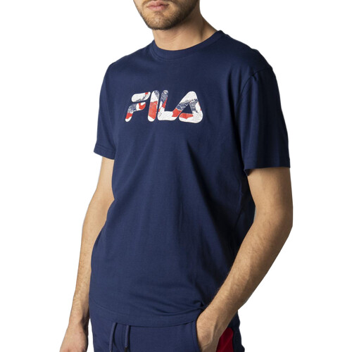 Textil Homem T-Shirt mangas curtas bringing Fila FAM0043 Azul