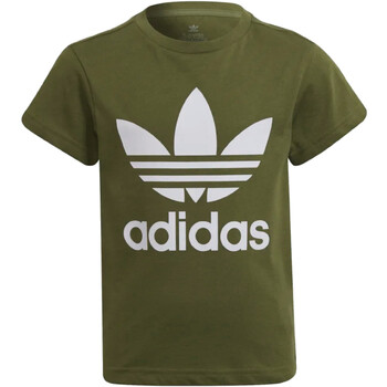 Textil Rapaz T-Shirt mangas curtas adidas Originals HD2005 Verde