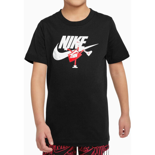 Textil Rapaz T-Shirt mangas curtas Nike DO1806 Preto