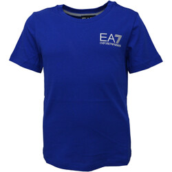 Textil Rapaz T-Shirt mangas curtas Emporio Armani lace-up low-top sneakers Weiß 3LBT51-BJ02Z Azul