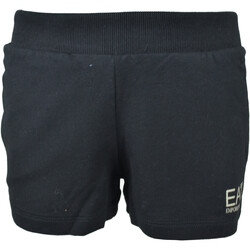 Textil Rapariga Shorts / Bermudas Emporio Armani EA7 3LFS51-FJCQZ Preto