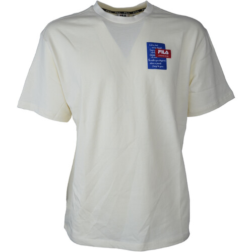 Textil Homem T-Shirt mangas curtas Fila FAM0005 Branco