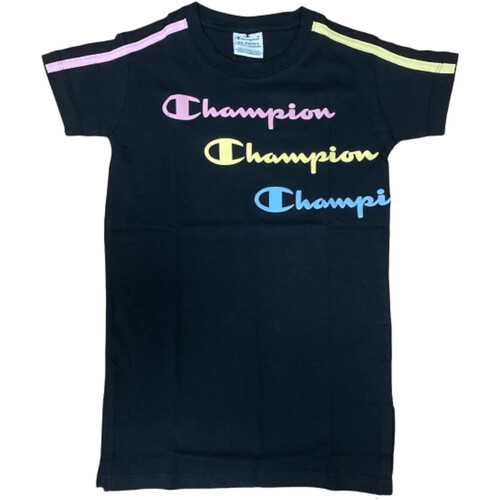 Textil Rapariga Vestidos Champion 404351 Preto