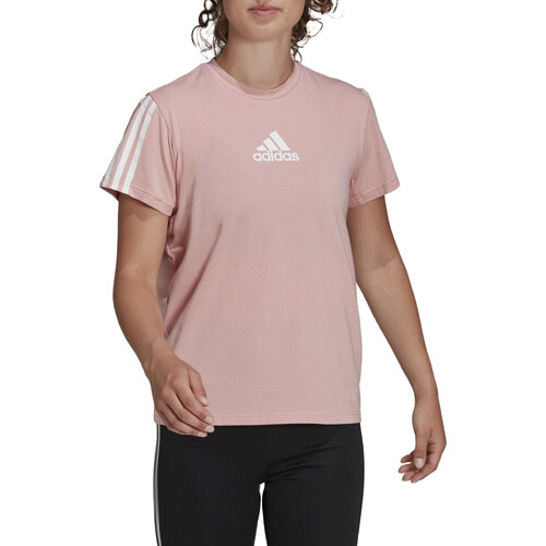Textil Mulher T-Shirt mangas curtas logo adidas Originals HD1790 Rosa