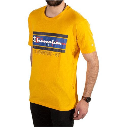 Textil Homem T-Shirt mangas curtas Champion 217278 Amarelo