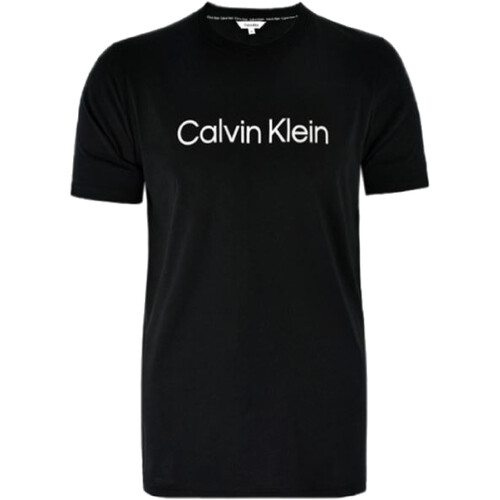 Textil Homem T-Shirt mangas curtas Calvin Klein Jeans KM0KM00763 Preto