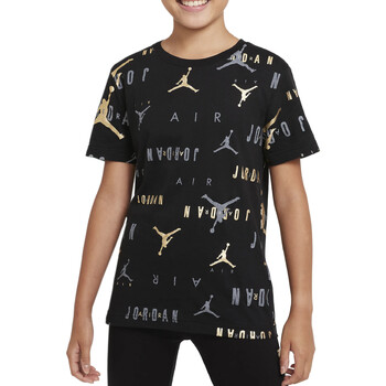 Textil Rapaz T-Shirt mangas curtas Nike plains 95B056 Preto