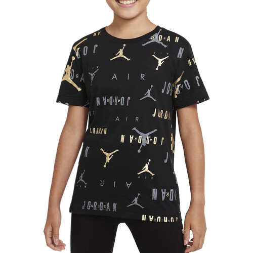 Textil Rapaz T-Shirt mangas curtas Nike 95B056 Preto