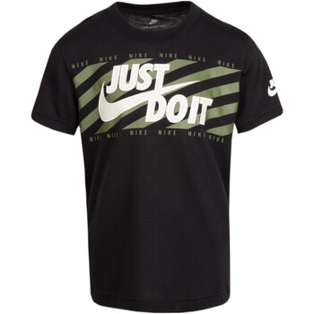 Textil Rapaz T-Shirt mangas curtas Nike 86I018 Preto