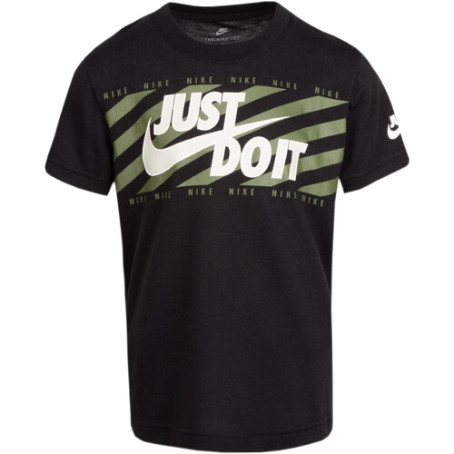 Textil Rapaz T-Shirt mangas curtas Nike prm 86I018 Preto