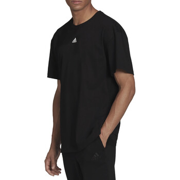 Textil Homem Mamalicious Weißes T-Shirt mit Schößchensaum adidas Originals HE4361 Preto