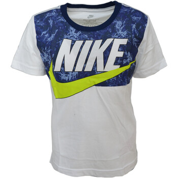 Textil Rapaz T-Shirt mangas curtas Cat Nike 86J608 Branco