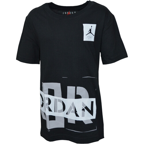 Textil Rapaz T-Shirt mangas curtas Nike Dri-FIT 95B568 Preto