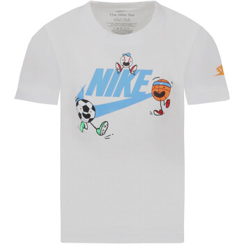 Textil Rapaz T-Shirt mangas curtas zoom Nike 86J625 Branco