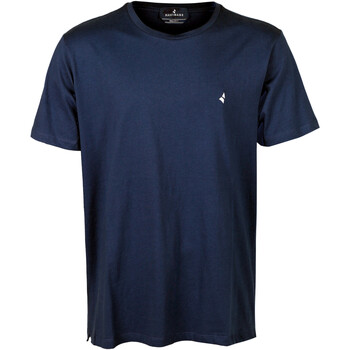 Textil Homem Pieces Langärmliges Shirt in Schwarz und Weiß gestreift Navigare NVSS227002 Azul