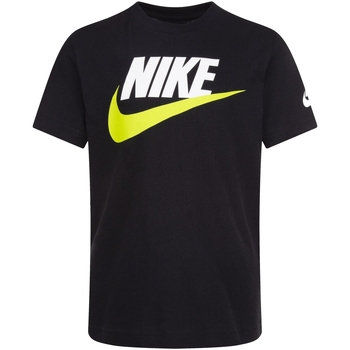 Textil Rapaz T-Shirt mangas curtas commercial Nike 86J575 Preto