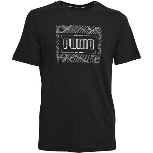 Textil Homem T-Shirt mangas curtas Puma 672129 Preto