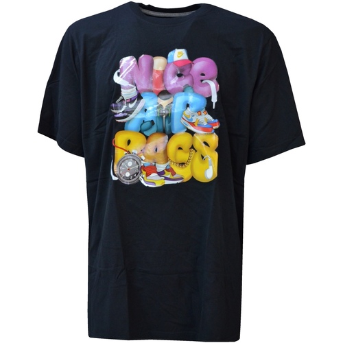 Textil Homem T-Shirt mangas curtas Nike 405318 Preto