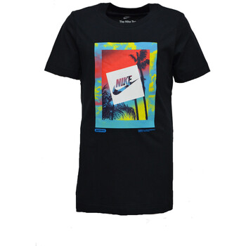 Textil Rapaz T-Shirt mangas curtas Nike DR9735 Preto