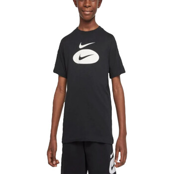Textil Rapaz T-Shirt mangas curtas Nike plains DO1808 Preto