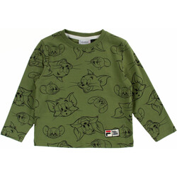 Textil Rapaz T-shirt mangas compridas Fila FAK0113 Verde