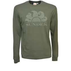 Textil Homem T-shirt mangas compridas Sundek M021TSJ78OT Verde