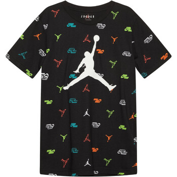 Textil Rapaz T-Shirt mangas curtas suede Nike 95B825 Preto