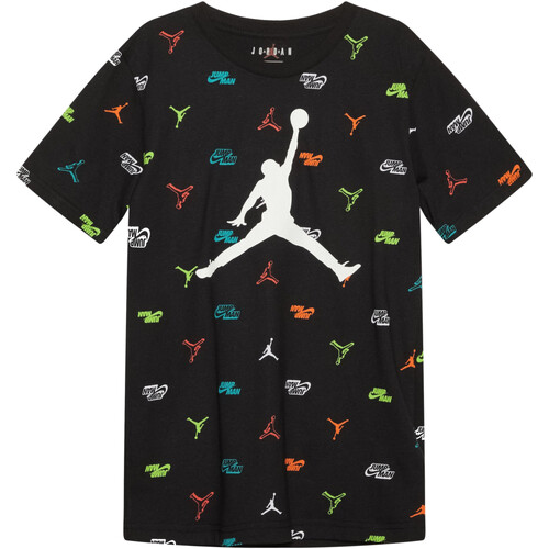 Textil Rapaz T-Shirt mangas curtas Nike boys 95B825 Preto