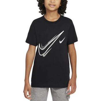 Textil Rapaz T-Shirt mangas curtas Nike DX2297 Preto