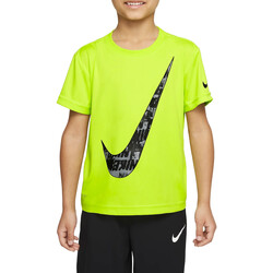 Textil Rapaz T-Shirt mangas curtas Nike bright 86J143 Verde
