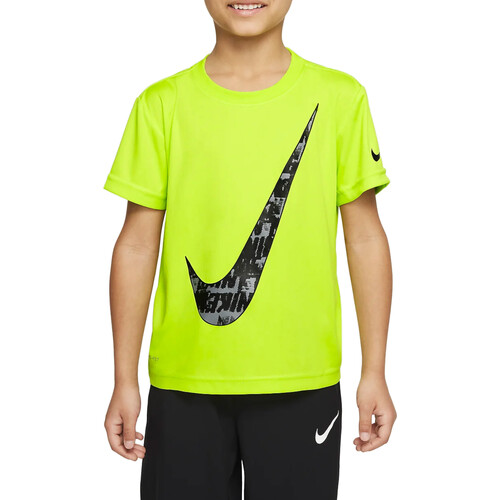 Textil Rapaz T-Shirt mangas curtas Nike 86J143 Verde