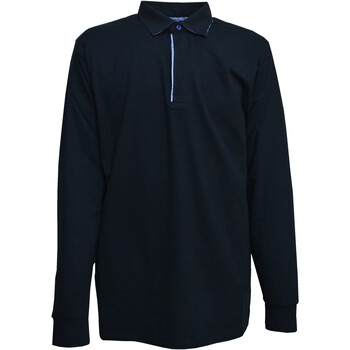 Textil Homem Boss Boss long Sleeve Tonal Polo shirt With Infants Max Fort P23052 Preto