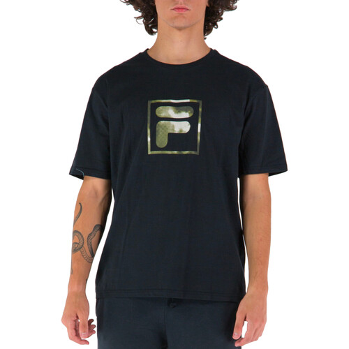 Textil Homem T-Shirt mangas curtas Fila FAM0181 Preto