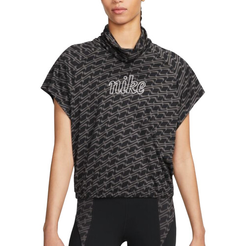Textil Mulher T-Shirt mangas curtas Nike DQ6390 Preto
