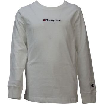 Textil Rapaz T-shirt mangas compridas Champion 306167 Branco