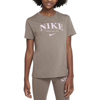 Textil Rapariga T-Shirt mangas curtas Nike Palmer DV6137 Cinza