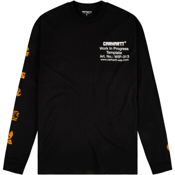 Textil Homem T-shirt mangas compridas Carhartt I030998 Preto