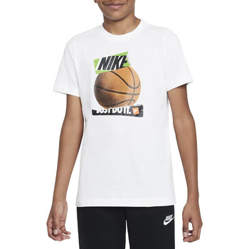 Textil Rapaz T-Shirt mangas curtas Nike Dri-FIT DR9679 Branco