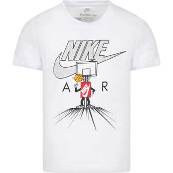 Textil Rapaz T-Shirt mangas curtas Nike Paulo 86K607 Branco